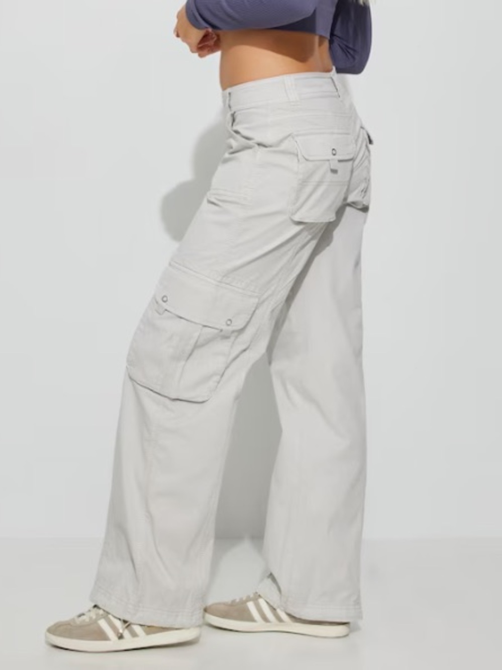 Women’s Beige Cargo Jogger Pants - Lightweight Utility Style